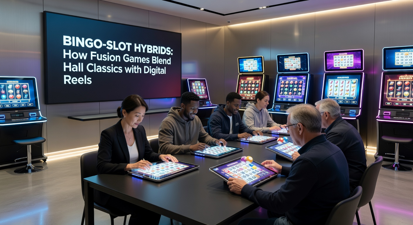 Close-up of a bingo-slot hybrid game in action, with a completed pattern highlighted and jackpot payout displayed