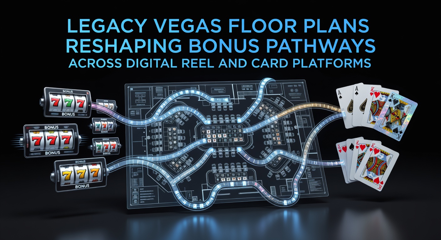 Historic Las Vegas casino floor plan showing open pathways and themed gaming zones