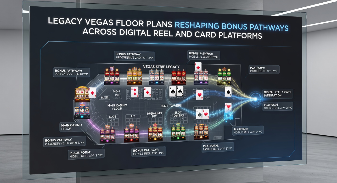Digital interface layout inspired by classic casino floor plans