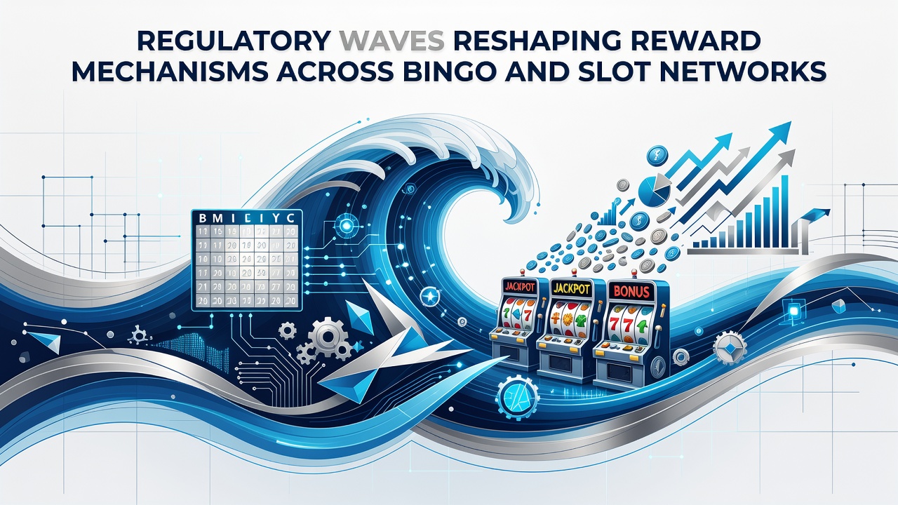 Regulatory documents and digital interfaces showing changes to bingo and slot reward systems