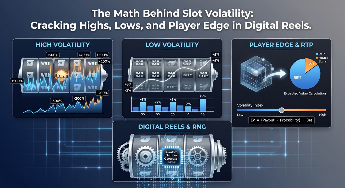 Close-up of digital slot reels displaying high-volatility bonus features and payout tables